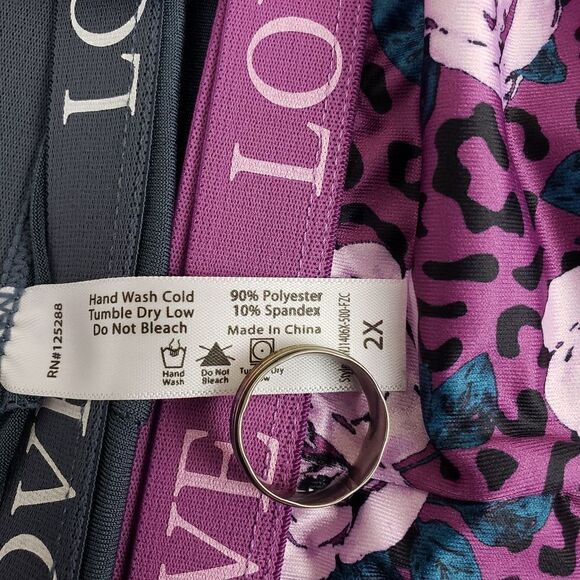 French Affair BOYSHORT 2X Multicolor 3 Pack flower  logo waist Sexy - Picture 6 of 6